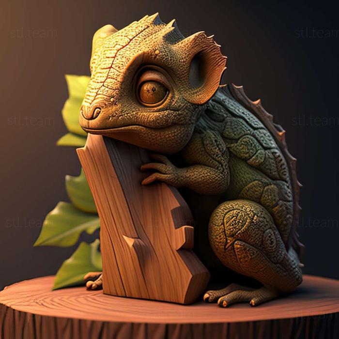 3D model Kid Chameleon game (STL)